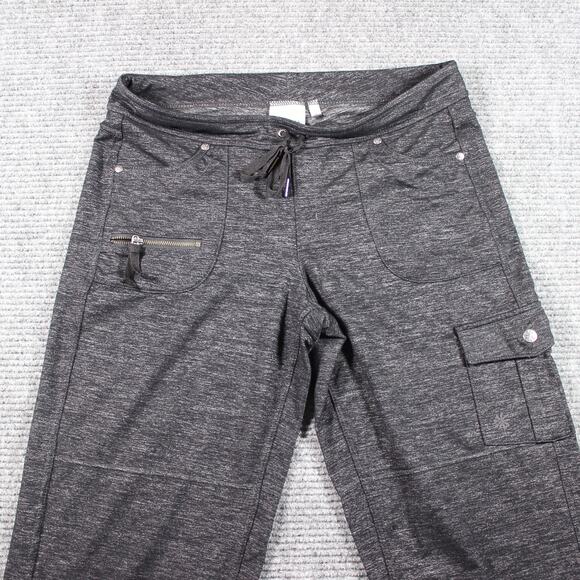 Athleta Cargo Pants Womens M Gray Heather Jogger Drawstring 31 Inseam - Picture 3 of 11